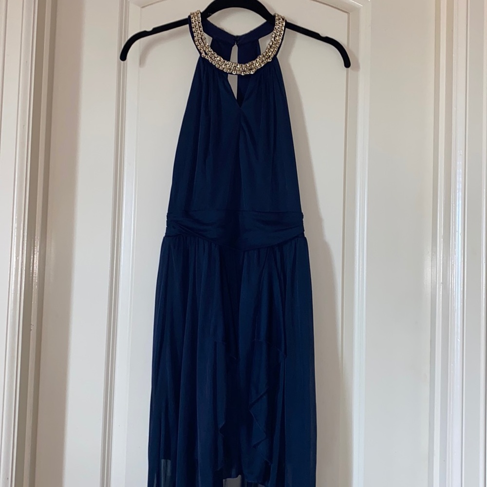 Navy blue High low dress